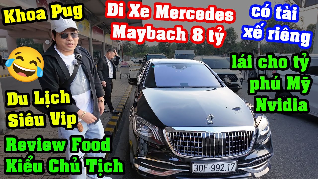 Bò Ủ Nước Độc Lạ Ở VN - Khoa Pug Bay Thẳng Từ China Về Hà Nội Đi Mercedes Maybach 8 Tỷ Thăm Bạn!