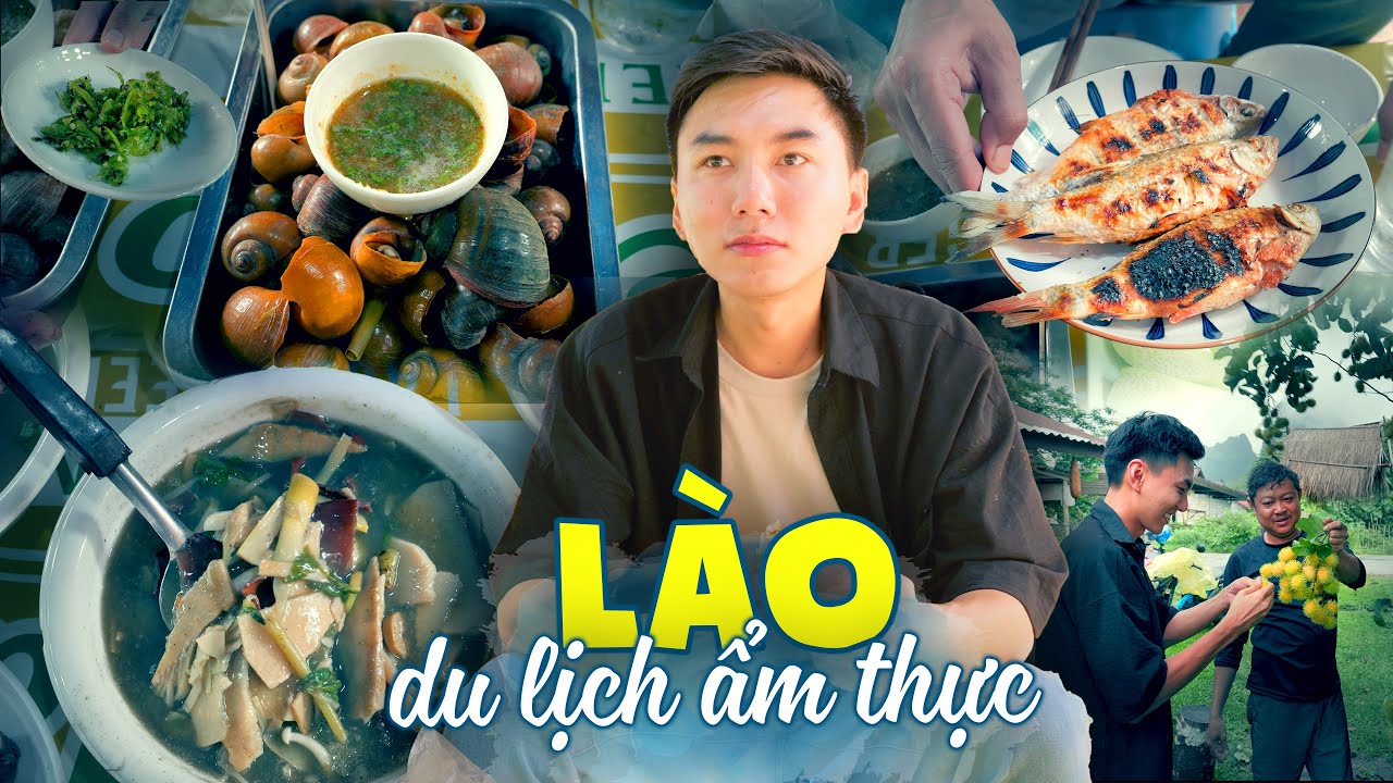 🇱🇦Kiếp nạn ở Lào, đừng đi Vangvieng nếu mưa |Du lịch ẩm thực Lào #2