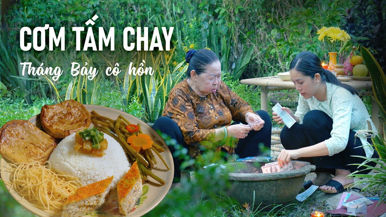 Cơm Tấm Sườn Chay Thanh Đạm Ngày Rằm Tháng Bảy - Khói Lam Chiều #178 | Vegetarian Broken Rice