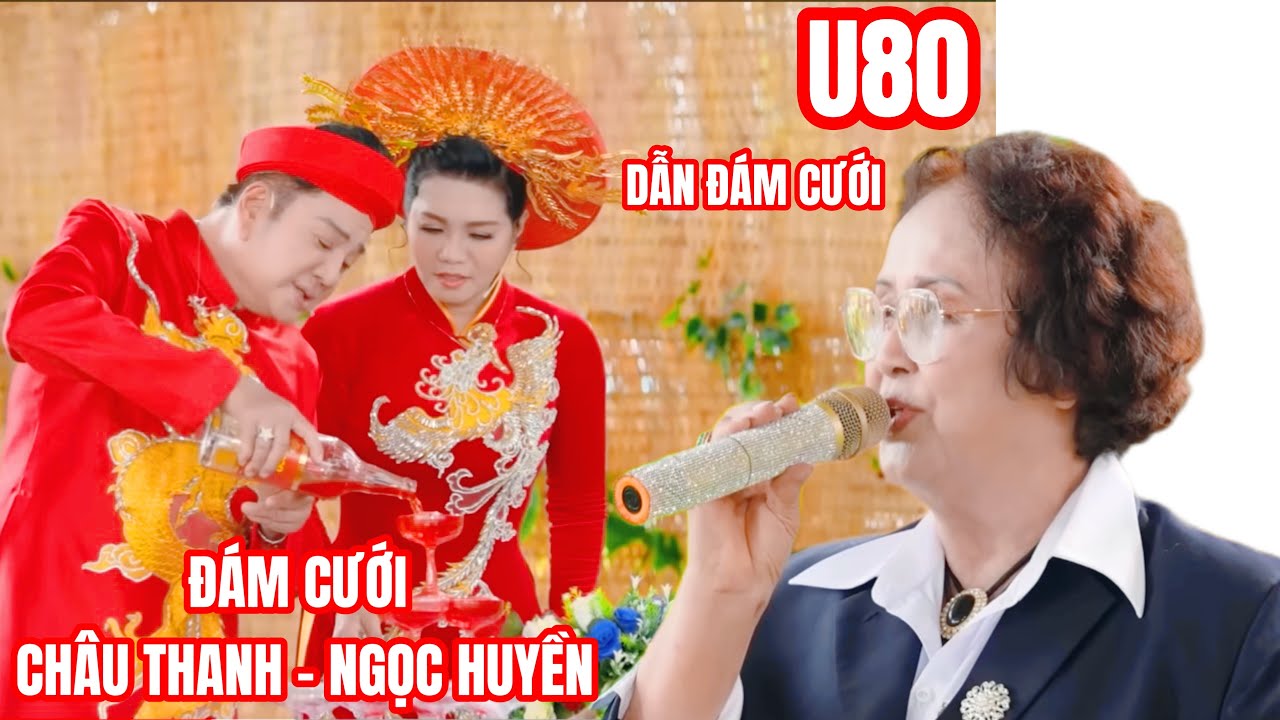 Bà cô U80 vừa dẫn chương trình vừa hát đám cưới Châu Thanh Ngọc Huyền rất chuyên nghiệp