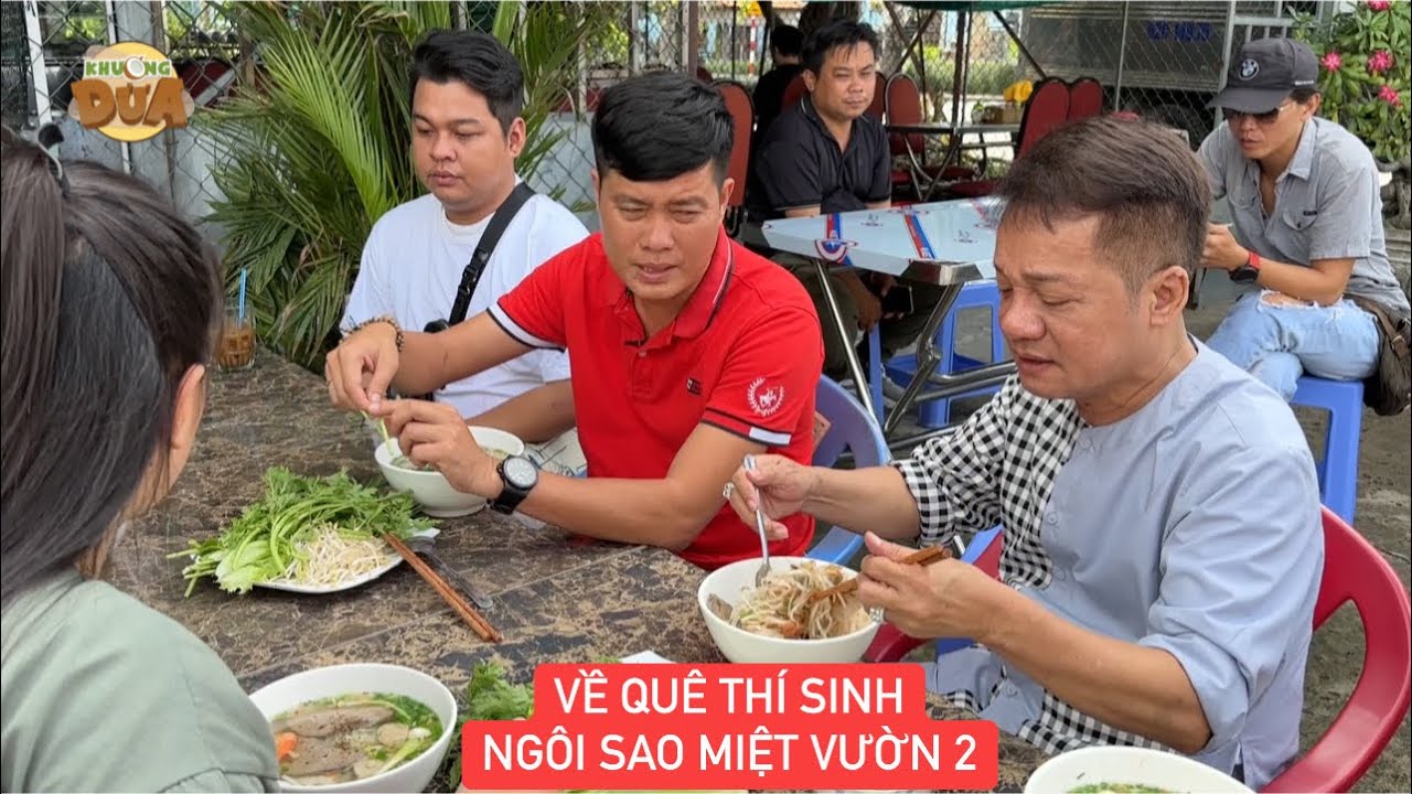 Khương Dừa, Danh hài Minh Nhí lót dạ hủ tiếu trên đường về quê thí sinh Ngôi Sao Miệt Vườn mùa 2