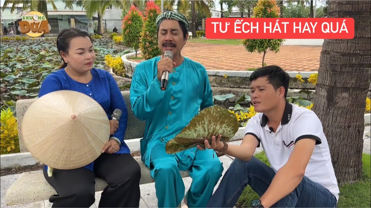 Khương Dừa đưa Hữu Thạch tham quan di tích ở Bình Chánh, gặp cảnh đẹp là Tư Ếch lại hát nghe đã tai