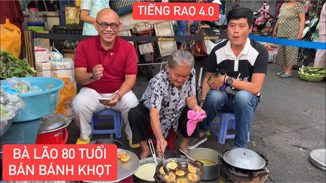 Khương Dừa hỗ trợ anh Color Man làm Tiếng Rao 4.0 cho bà cụ 80 tuổi bán bánh khọt