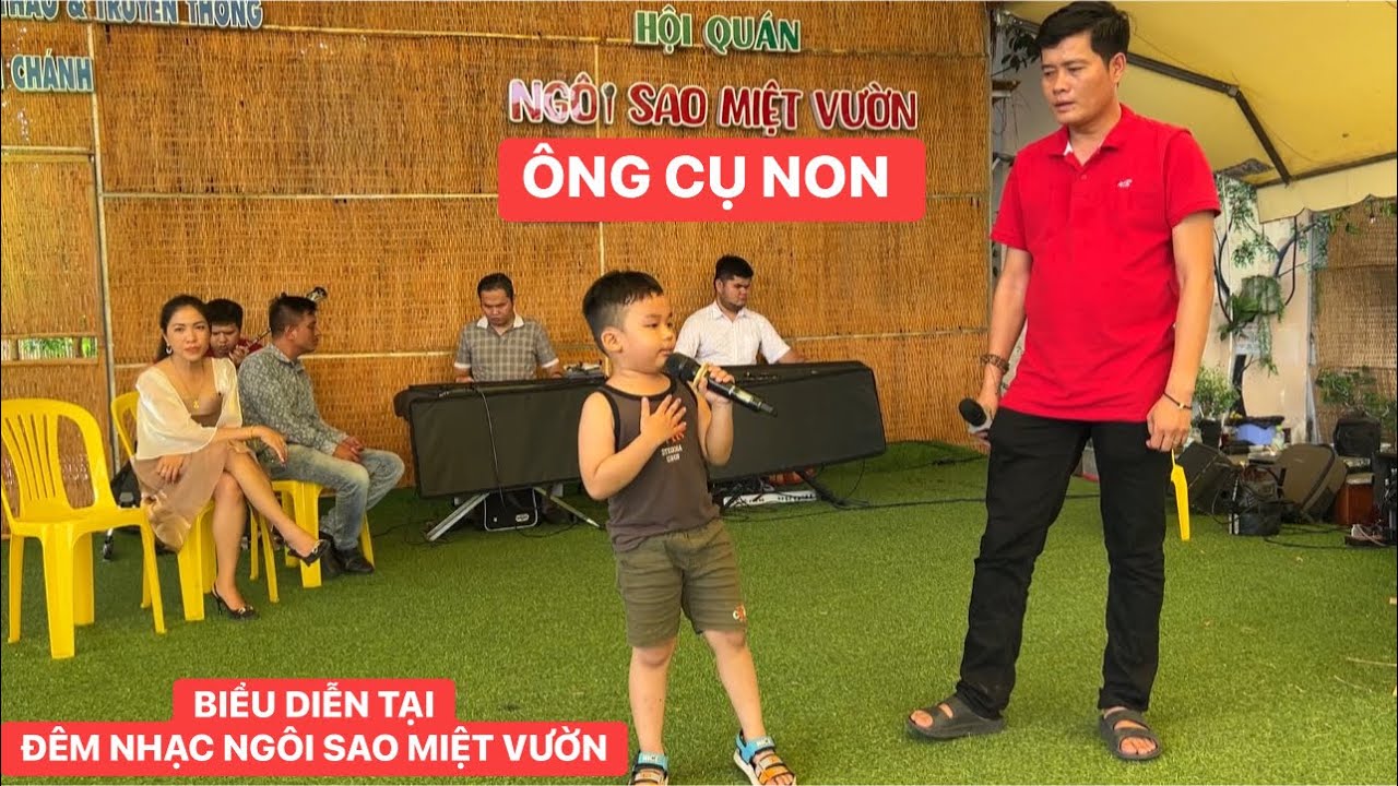 Ông Cụ Non 5 tuổi, bản sao Đàm Vĩnh Hưng hát phục vụ bà con Hội quán Ngôi Sao Miệt Vườn | Khương Dừa