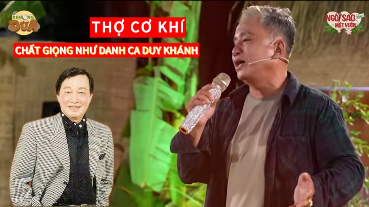 Anh thợ cơ khí hát giống Danh ca Duy Khánh khiến cả trường quay tưởng hát nhép