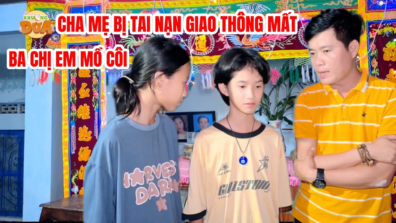 Cha mẹ bị tai nạn giao thông mất để lại ba con gái làm chấn động làng quê nghèo ven biển