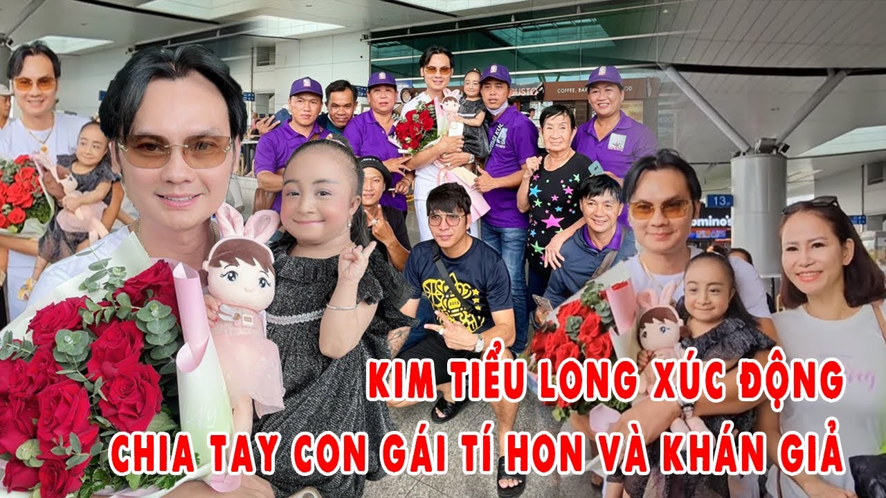 Xúc Động Kim Tiểu Long Bật Khóc Chia Tay Con Gái Tí Hon và Cảm Ơn Khán Giả Tại Sân Bay