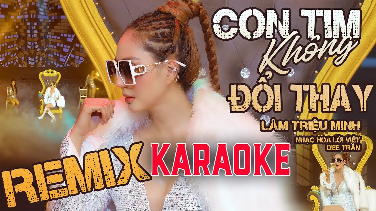 Karaoke Con Tim Không Đổi Thay Remix Lâm Triệu Minh | Beat Nhạc Hay Dễ Hát