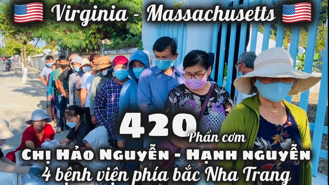 Từ Virginia - Massachusetts 2 Chị Hảo Nguyễn - Hạnh Nguyễn Tặng 420 Phần Cơm Yêu Thương Đến 4 B.Viện