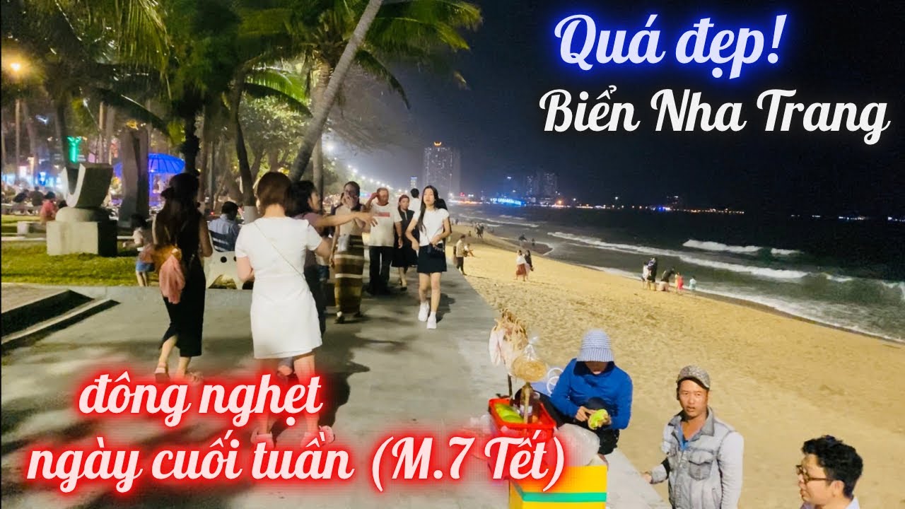 Du Lịch Nha Trang Ngày Tết. Tối Cuối Tuần Lại Kẹt Xe Với Hàng Ngàn Du Khách Đổ Dồn Ra Biển Vui Chơi