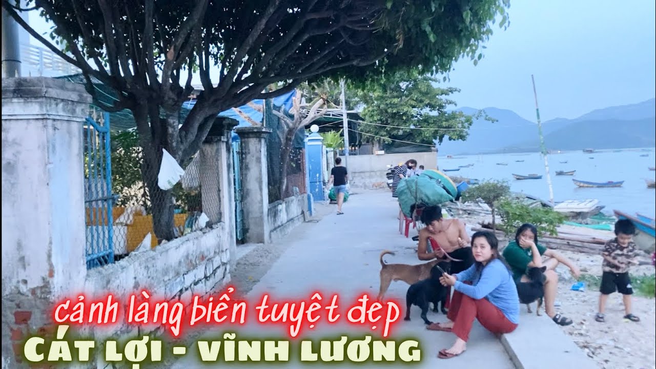 Mê Đắm Cảnh Biển Yên Bình Tuyệt Đẹp Thôn Cát Lợi Vĩnh Lương. Bắt Cá Rô Phi Cả Thau Bự Ăn Không Hết