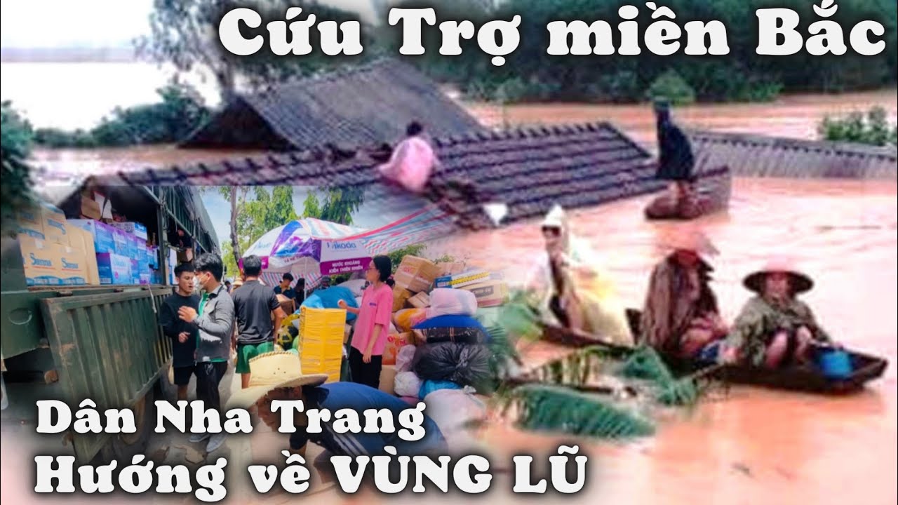 Cứu Trợ Lũ Lụt Miền Bắc. Nước, Thuốc Men, Sữa Tã, Đồ Hộp, BVS...Cứu Trợ Đến Miền Bắc. Cảm Ơn Chị MTQ