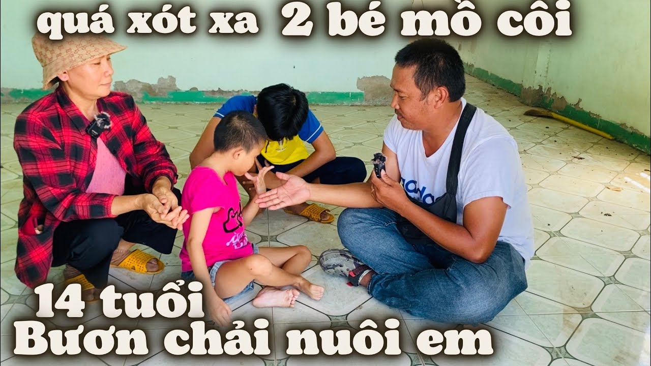 Xót Xa Hoàn Cảnh 2 Bé Mồ Côi. Cha Mất Mẹ Theo Tình Mới, Anh Hai 14 Tuổi Bươn Chải Nuôi Em Thiểu Năng