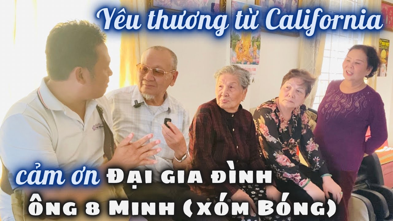 Đại Gia Đình Ông Tám (8) Minh Xóm Bóng - California Chia Sẻ Yêu Thương Đến Bà Con Quê Nhà