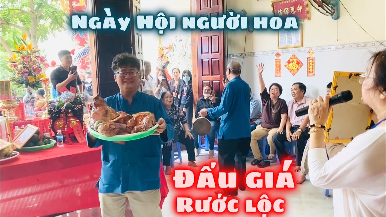 Toàn Cảnh Buổi Đấu Giá Rước Lộc Ngày Lễ Thánh Mẫu Thăng Thiên Ngày 23/9 Âm Lịch. Ngày Hội Người Hoa