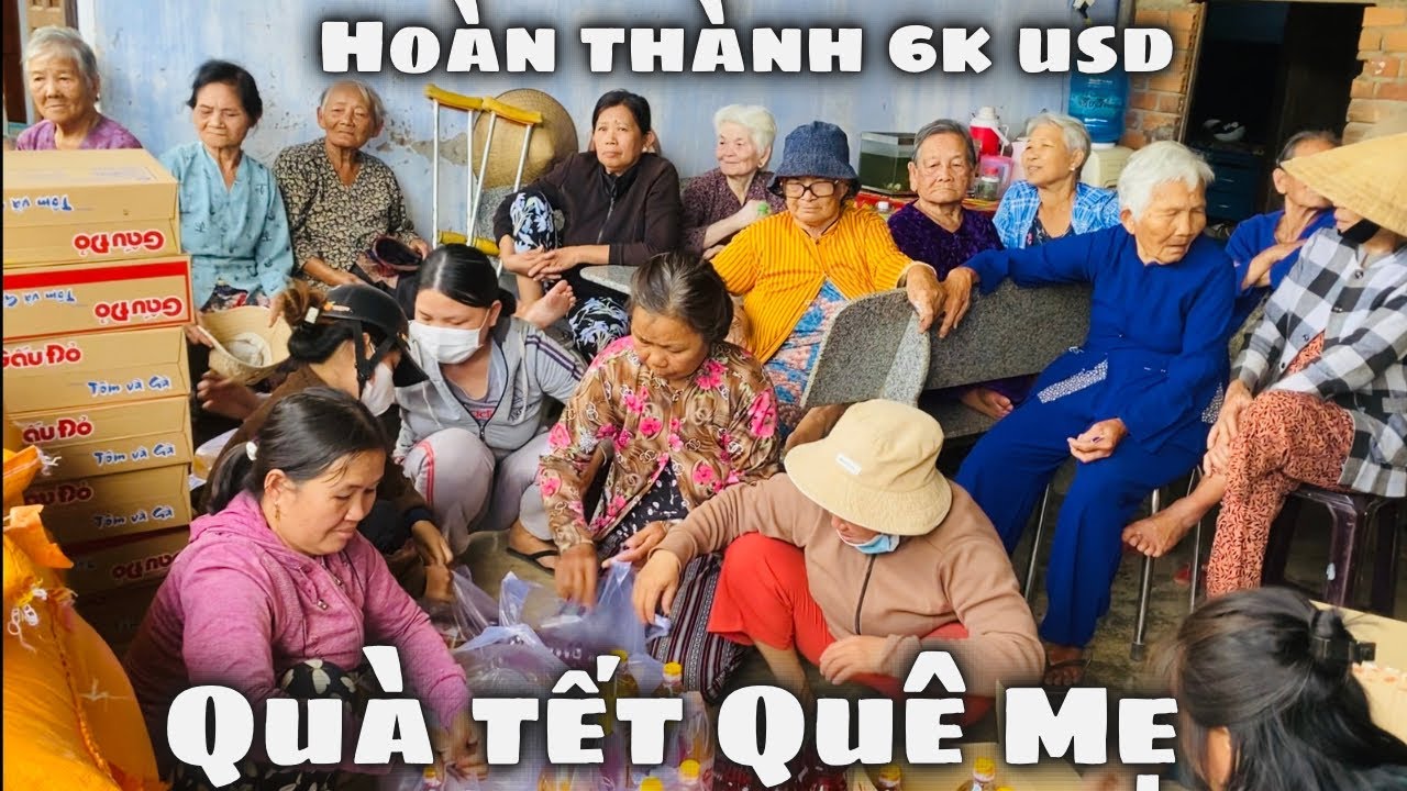 Những Phần Quà Tết Yêu Thương cuối Cùng Đến Với Quê Mẹ Ninh Quang Ninh Hòa Hoàn Thành Số Tiền 6k USD