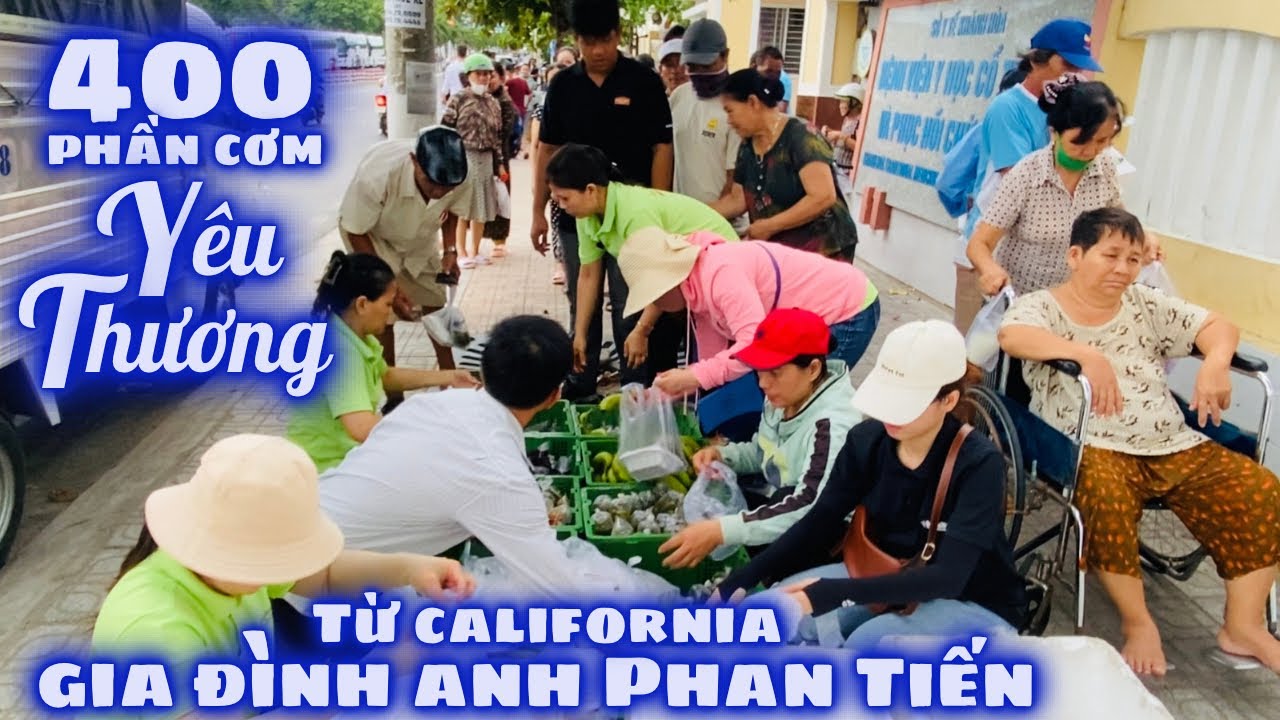 Từ California Gia Đình Anh Phan Tiến Trao 400 Phần Cơm Nghĩa Tình Đến Các B.Viện Phía Bắc Nha Trang