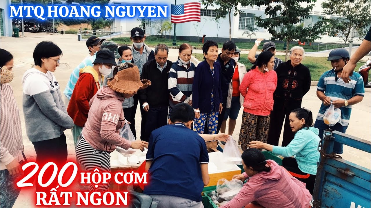 Bạn Trẻ Hoang Nguyen Georgia 🇺🇲 Tài Trợ 200 Phần Cơm Phượng Hồng Chợ Bàu Đến Các Nhà Thương