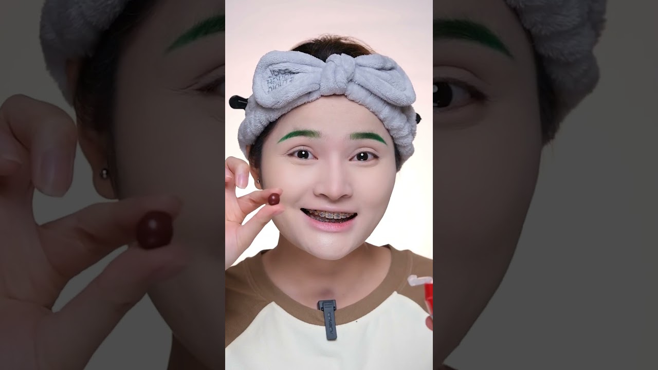 Thử thách makeup đi chơi Tết bằng kẹo😂 #Shorts | Lie Makeup