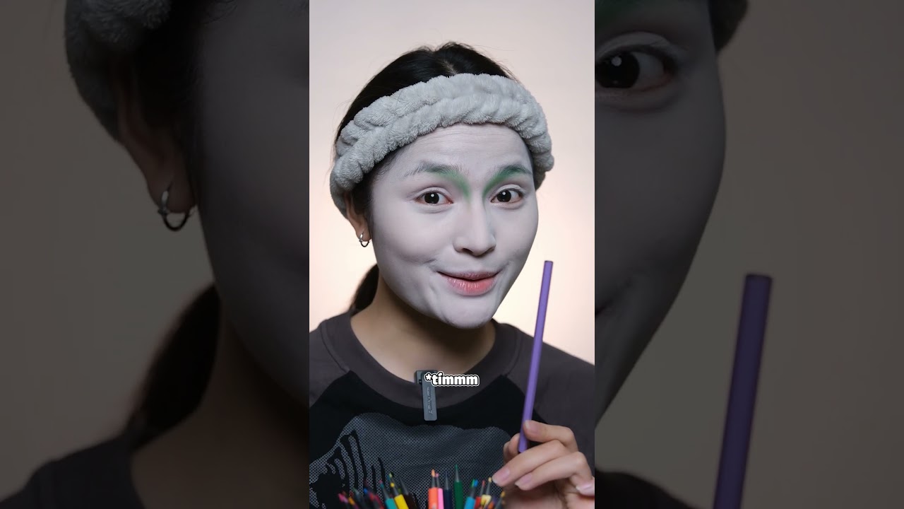 Thử Thách Makeup Theo Bút Màu Phần high😂😂 #Shorts | Lie Makeup