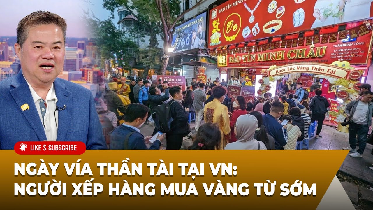 Cà Phê Sáng P1 (02-19-24) Ngày vía Thần Tài tại VN: người xếp hàng mua vàng từ sớm