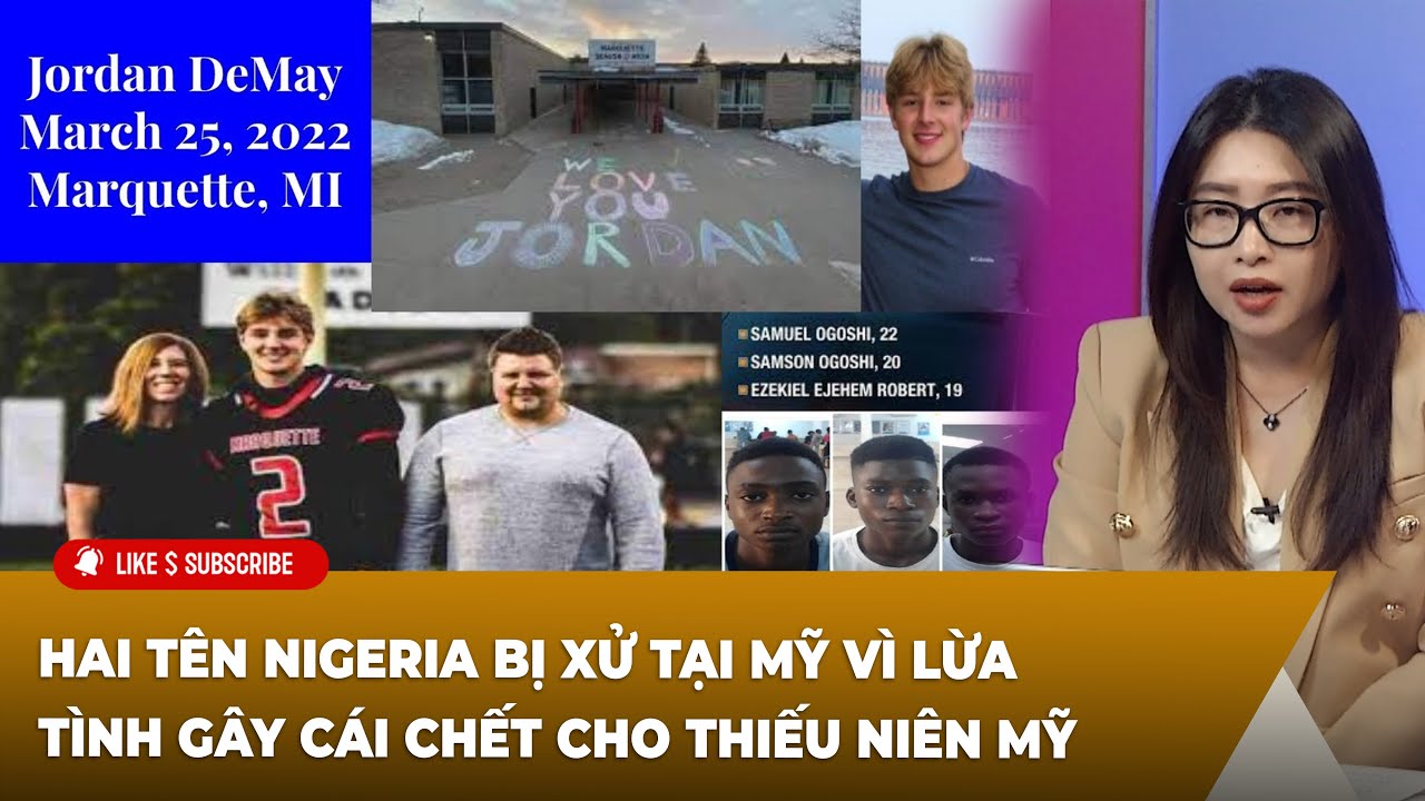 Thời Sự Thế Giới P5 (09-06-24) 2 tên Nigeria ʙị xử tại Mỹ vì ʟừᴀ ᴛìɴʜ gây cái ᴄʜếᴛ ᴄʜᴏ ᴛʜɪếᴜ ɴɪêɴ Mỹ