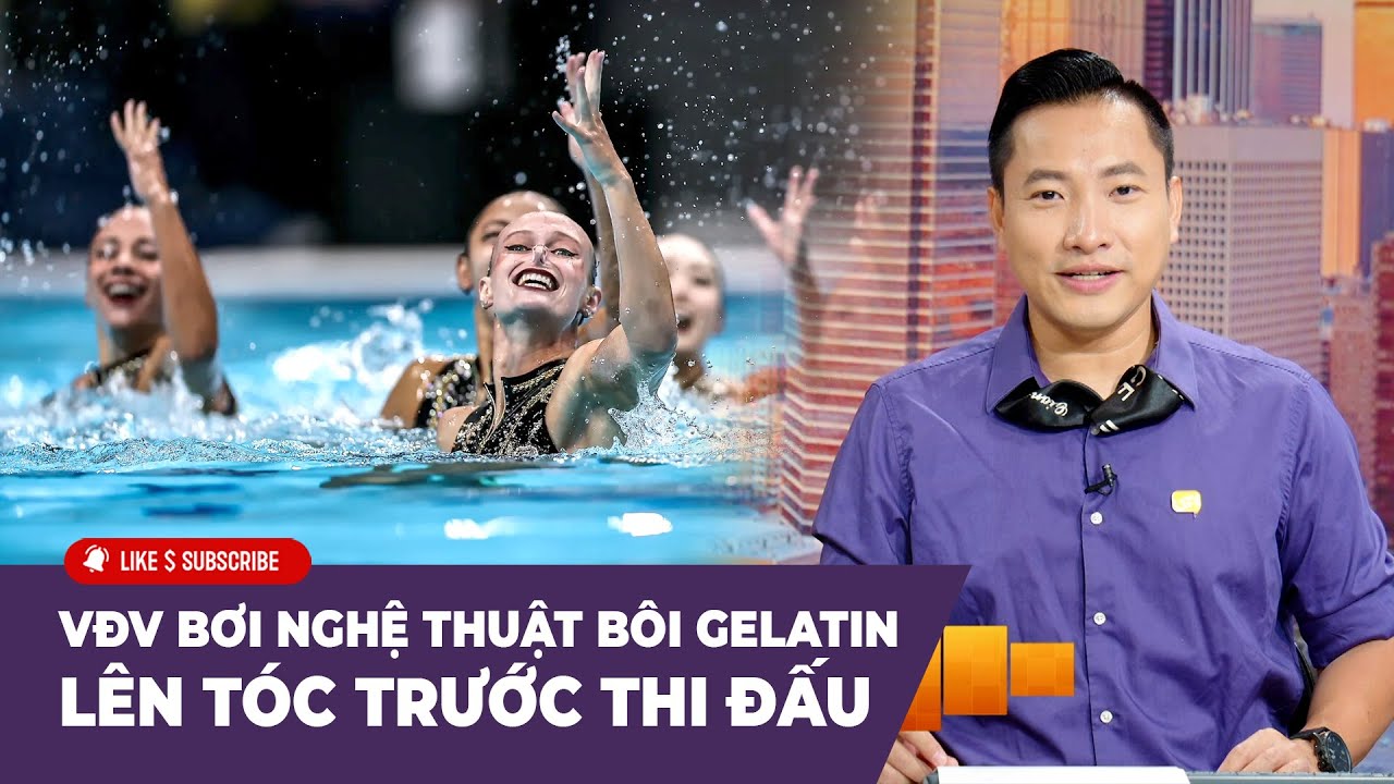 Cà Phê Sáng Cuối Tuần P3 (08-18-24) VĐV bơi nghệ thuật bôi gelatin lên tóc trước thi đấu