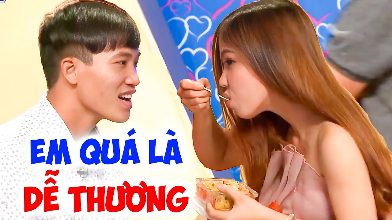 Cô nàng NUỐT ỪNG ỰC món ăn bạn trai nấu QUÁ LÀ NGON khoe độ dễ thương tột đỉnh - Hẹn Hò Quyền Linh