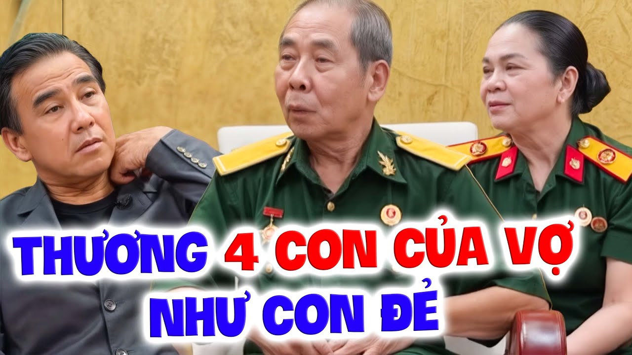 Chồng thương binh THƯƠNG 4 con của vợ như con đẻ vượt bao khó khăn khiến vợ bật khóc