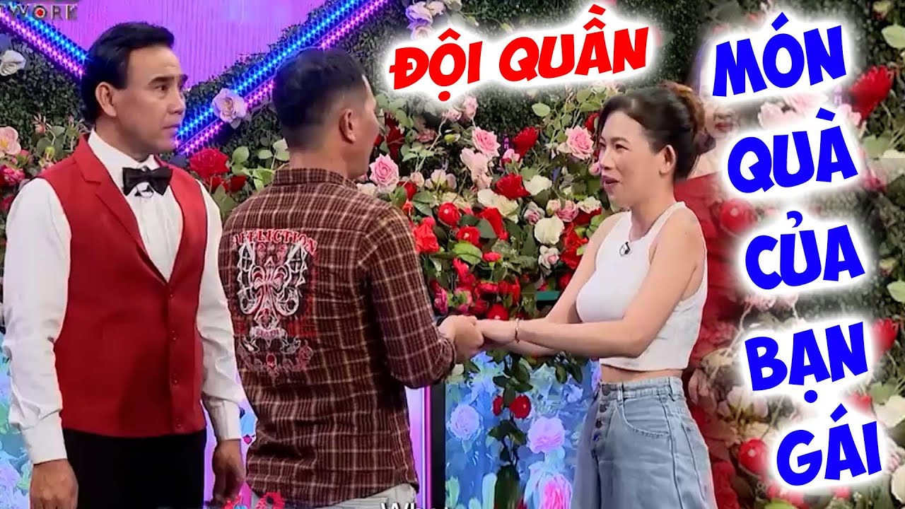 Chàng trai ĐỘI QUẦN MÓN QUÀ SẠCH SẼ của bạn gái Quyền Linh liền xin 2 CHAI DÙNG - Hẹn Hò Quyền Linh