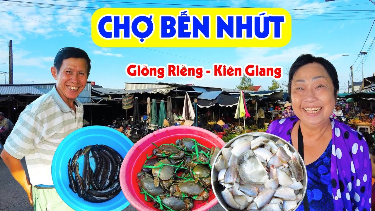 Khám Phá Chợ Bến Nhứt Kiên Giang: Tấp Nập Người Mua Bán Đủ Loại Hải Sản Ngon Rẻ | Miền Tây Sông Nước