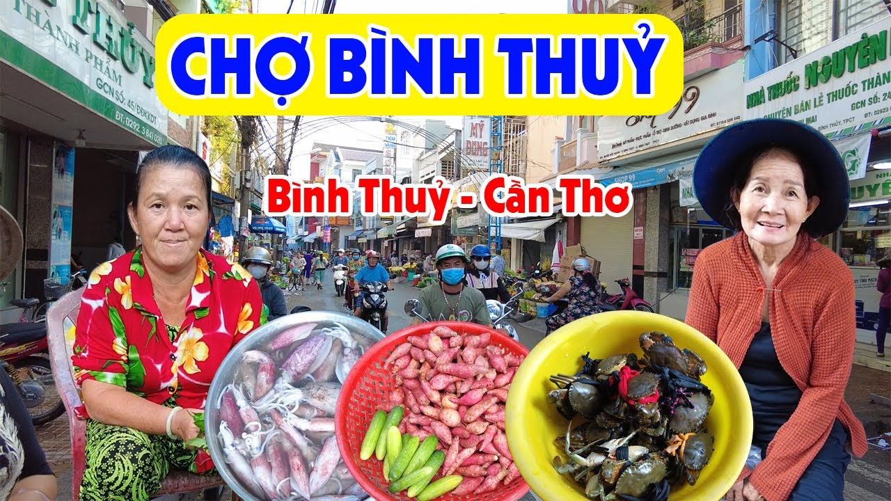 Sáng Sớm Đi CHỢ BÌNH THỦY CẦN THƠ Mùa NƯỚC NỔI - Đủ Loại Hải Sản Tôm Cá Sau Bão | Miền Tây Sông Nước