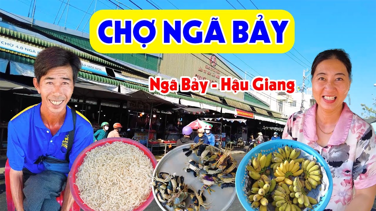 Nhộn Nhịp Chỡ Ngã Bảy Hậu Giang: Bà Con Bán Đủ Loại Hải Sản Tươi Ngon Giá Rẻ | Miền Tây Sông Nước