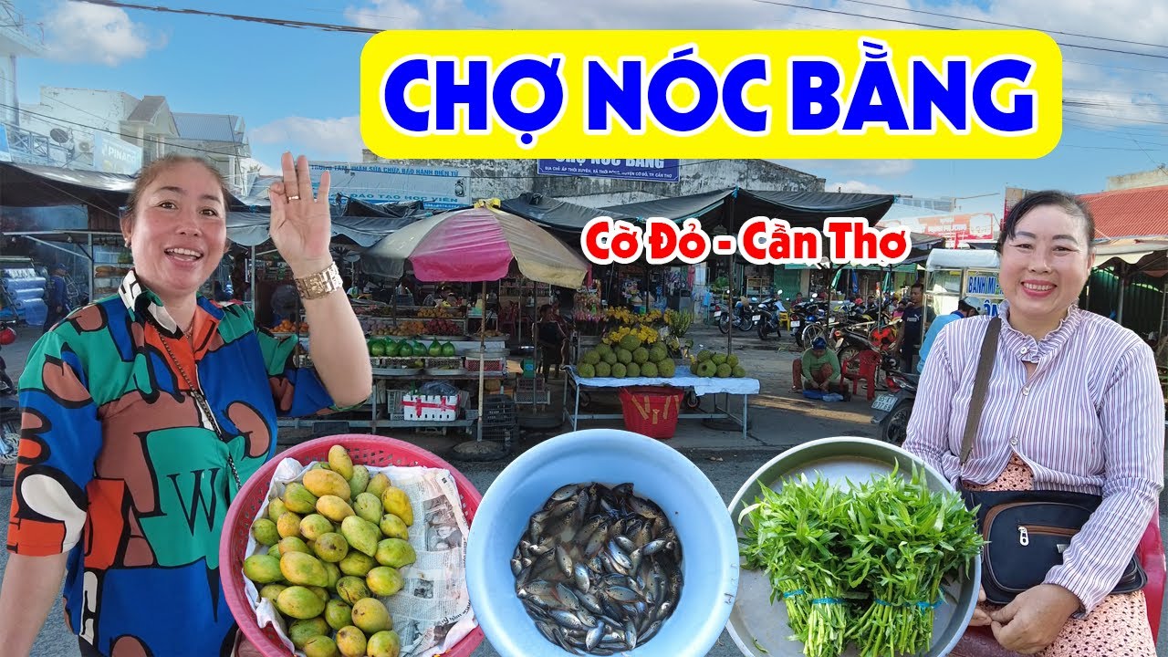 Về Miền Tây Đi Chợ Nóc Bằng - Cần Thơ: Đủ Loại Bánh Trái, Rau Củ Ngon Rẻ | Miền Tây Sông Nước