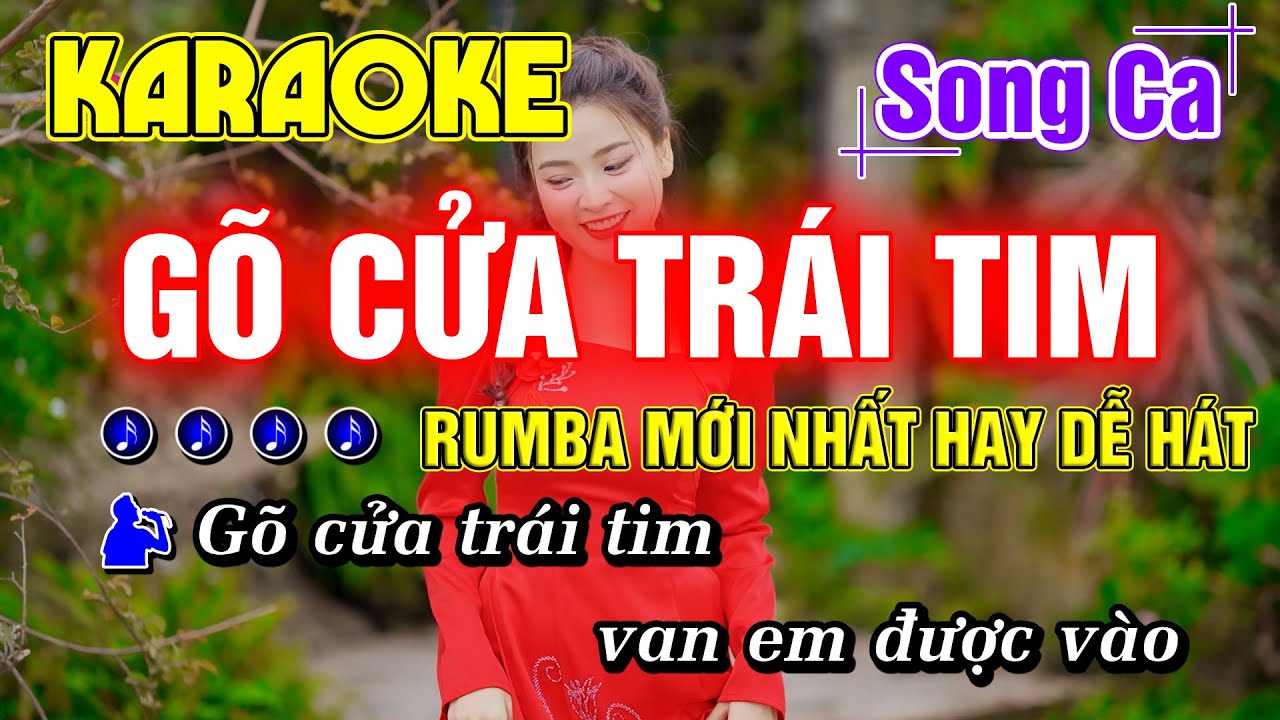 Gõ Cửa Trái Tim Karaoke Song Ca Nhạc Sống RUMBA MỚI NHẤT HAY DỄ HÁT - Minh Đức Karaoke