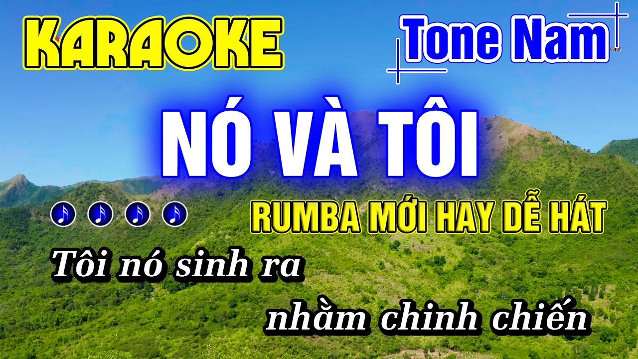 Nó Và Tôi Karaoke Tone Nam RUMBA MỚI NHẤT CÔNG TUẤN BOLERO - Minh Đức Karaoke