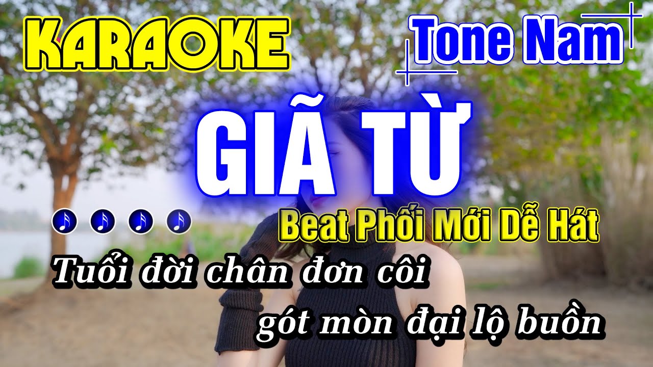 Giã Từ Karaoke Tone Nam Nhạc Sống Beat Phối Mới Hay Dễ Hát - Minh Đức Karaoke