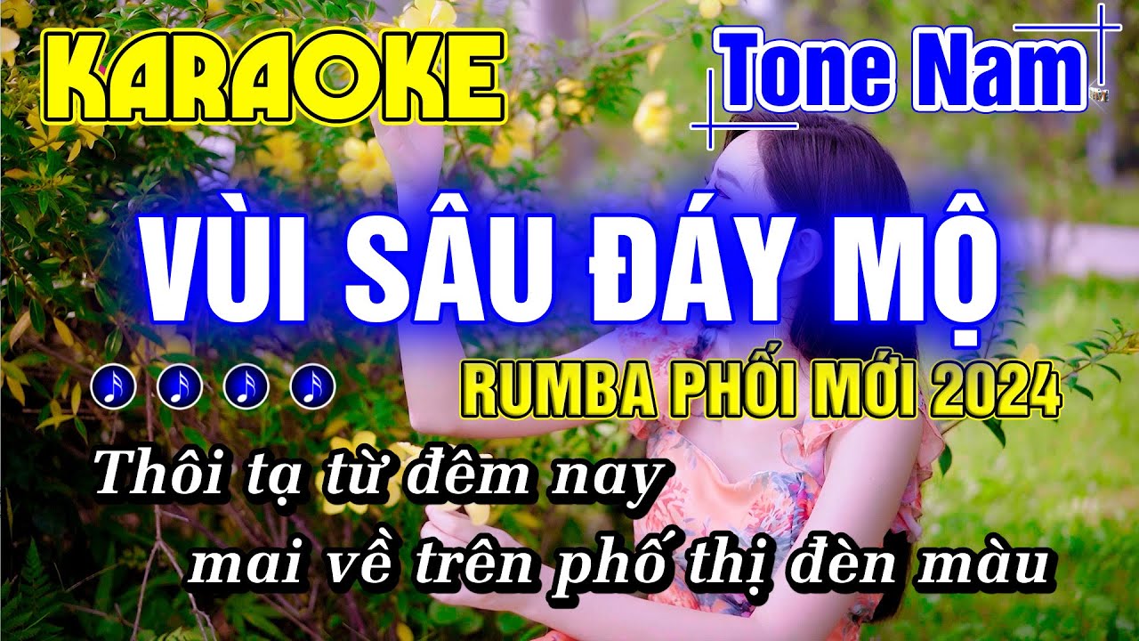 Vùi Sâu Đáy Mộ Karaoke Tone Nam Nhạc Sống RUMBA HAY NHẤT PHỐI MỚI 2024 - Minh Đức Karaoke