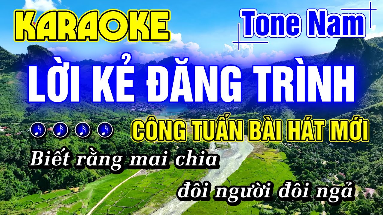 Lời Kẻ Đăng Trình Karaoke Tone Nam Nhạc Sống KARAOKE RUMBA BEAT PHỐI MỚI NHẤT - MINH ĐỨC KARAOKE