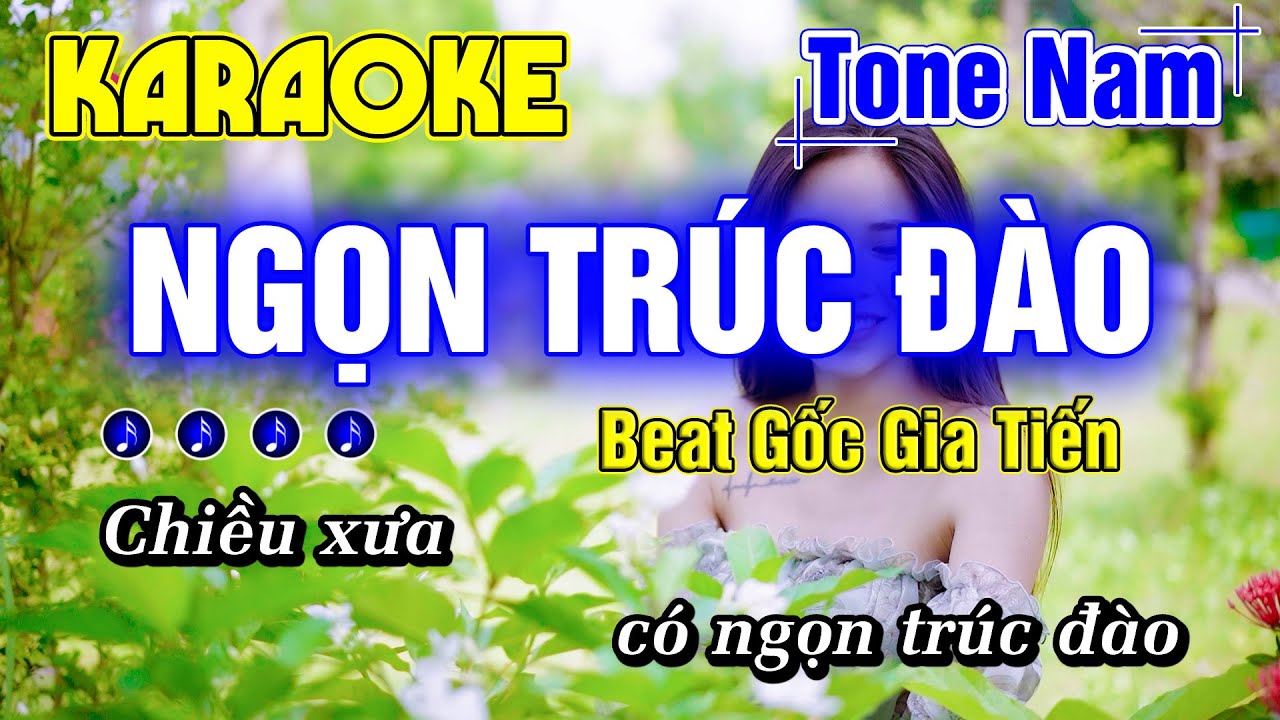 Ngọn Trúc Đào Karaoke Tone Nam Nhạc Sống RUMBA DỄ HÁT Minh Đức Karaoke