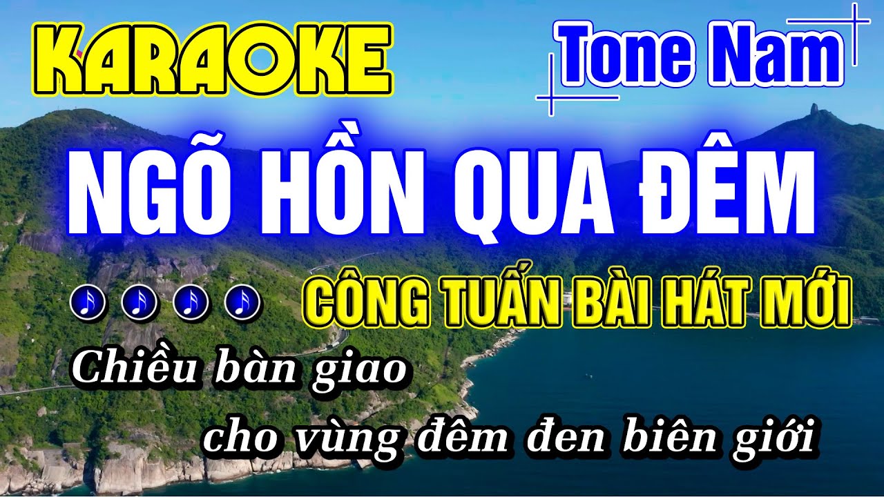 Ngõ Hồn Qua Đêm Karaoke Tone Nam Nhạc Sống KARAOKE CÔNG TUẤN BOLERO MỚI NHẤT - Minh Đức Karaoke