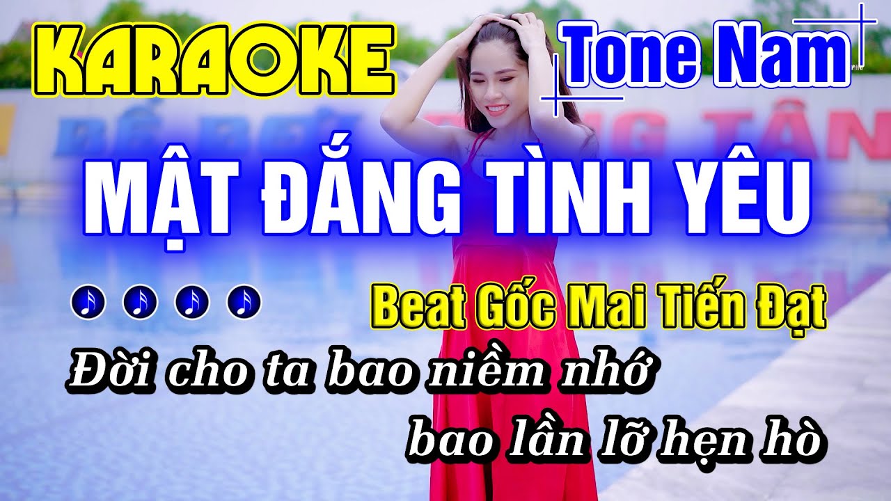 Mật Đắng Tình Yêu Karaoke Tone Nam Nhạc Sống Beat Gốc Mai Tiến Đạt Minh Đức Karaoke