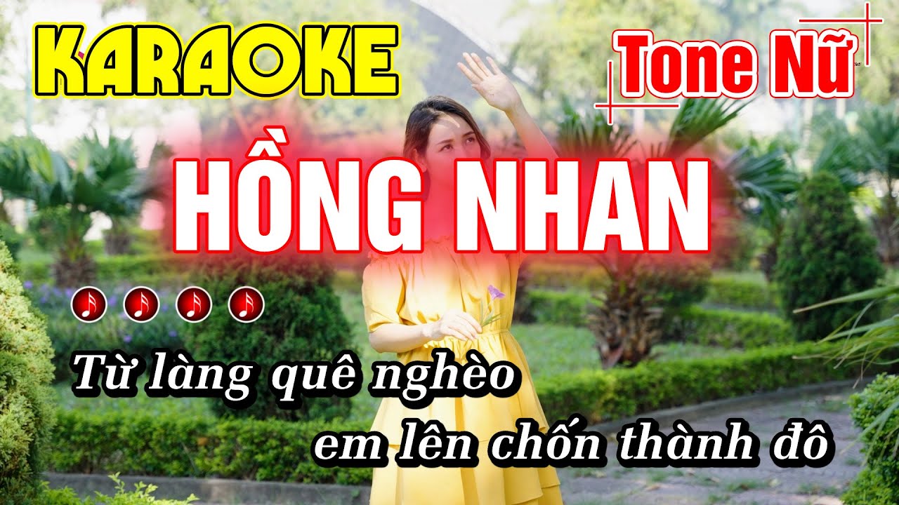 Hồng Nhan Karaoke Tone Nữ Nhạc Sống Minh Đức Karaoke