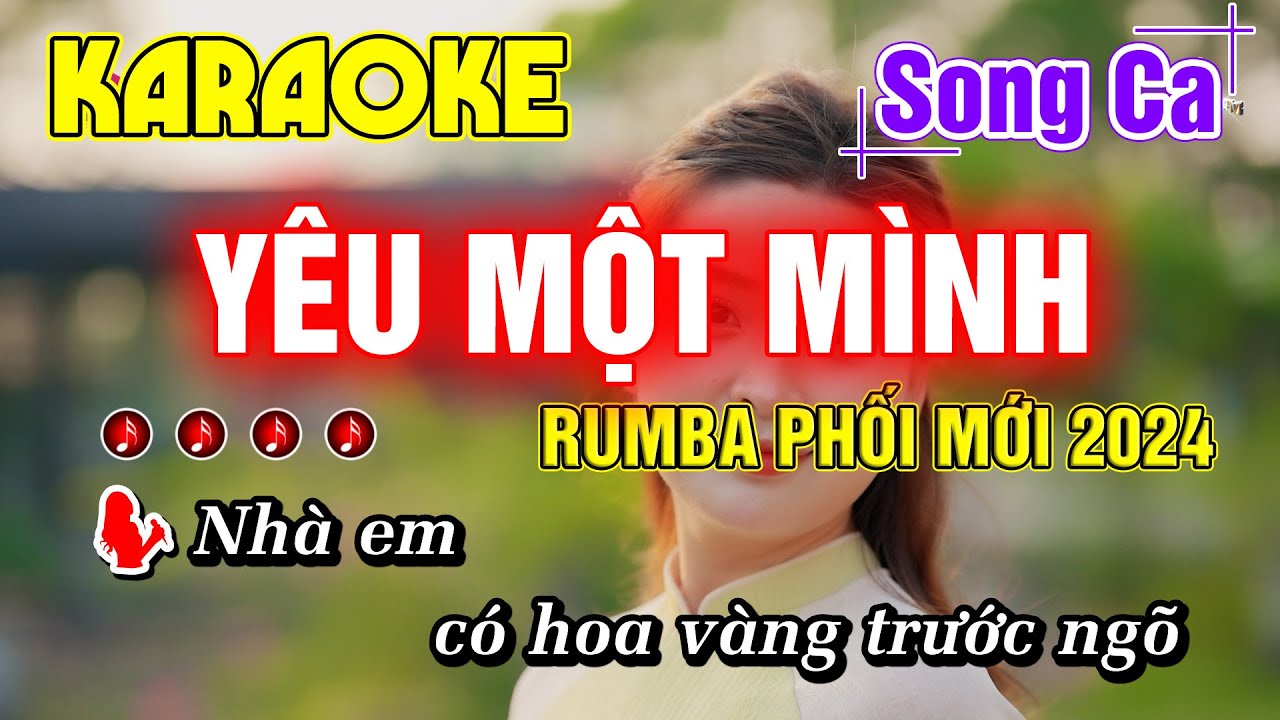 Yêu Một Mình Karaoke Song Ca Nhạc Sống RUMBA HAY NHẤT PHỐI MỚI 2024 - Minh Đức Karaoke