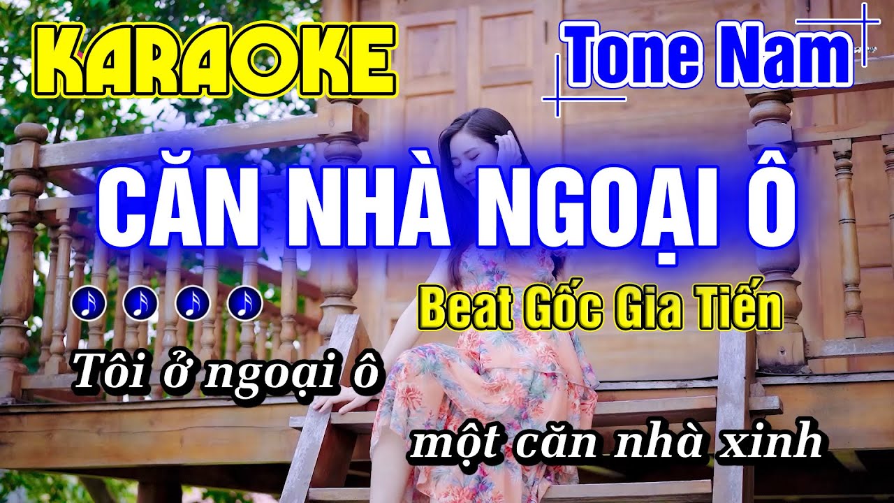 Căn Nhà Ngoại Ô Karaoke Tone Nam Nhạc Sống (RUMBA DỄ HÁT) Minh Đức Karaoke