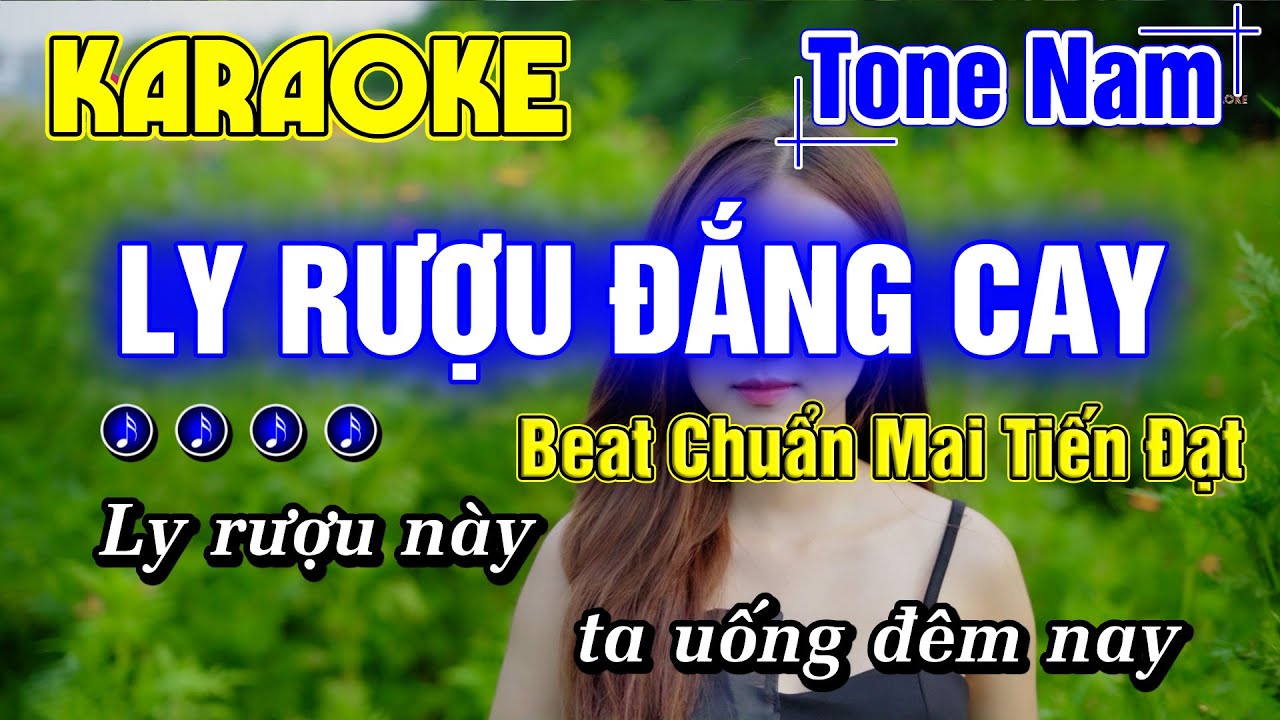 Ly Rượu Đắng Cay Karaoke Tone Nam RUMBA BEAT CHUẨN MAI TIẾN ĐẠT - Minh Đức Karaoke