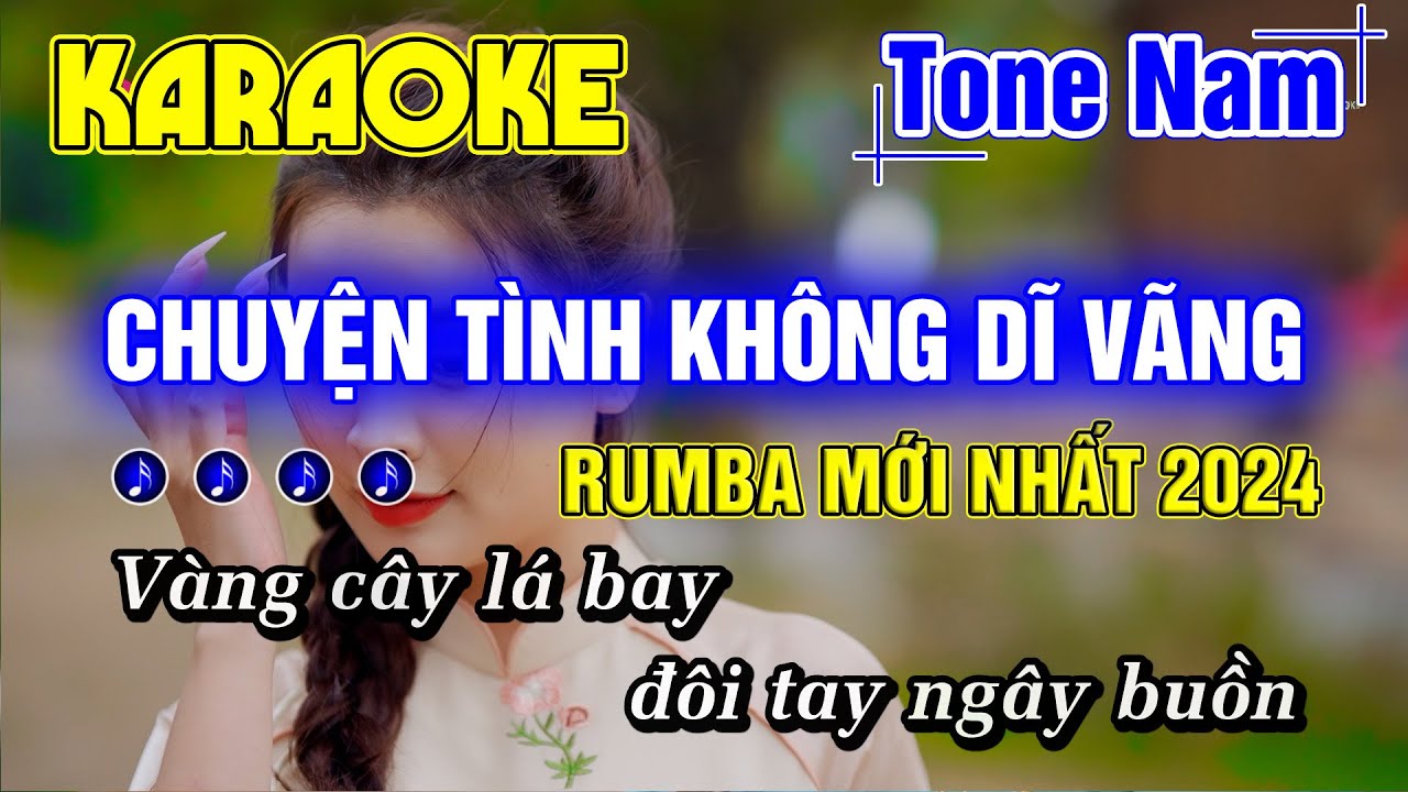 Chuyện Tình Không Dĩ Vãng Karaoke Tone Nam Nhạc Sống Rumba Beat Phối Mới Nhất 2024 Công Tuấn Bolero