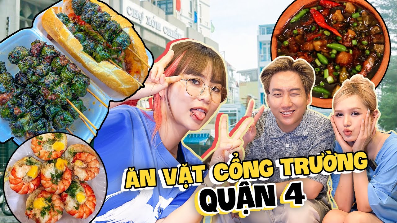 Rủ Xoài Non, Phát La ăn vặt xuyên đêm cổng trường Quận 4. Misthy phát mê món số 5?! FOOD CHALLENGE