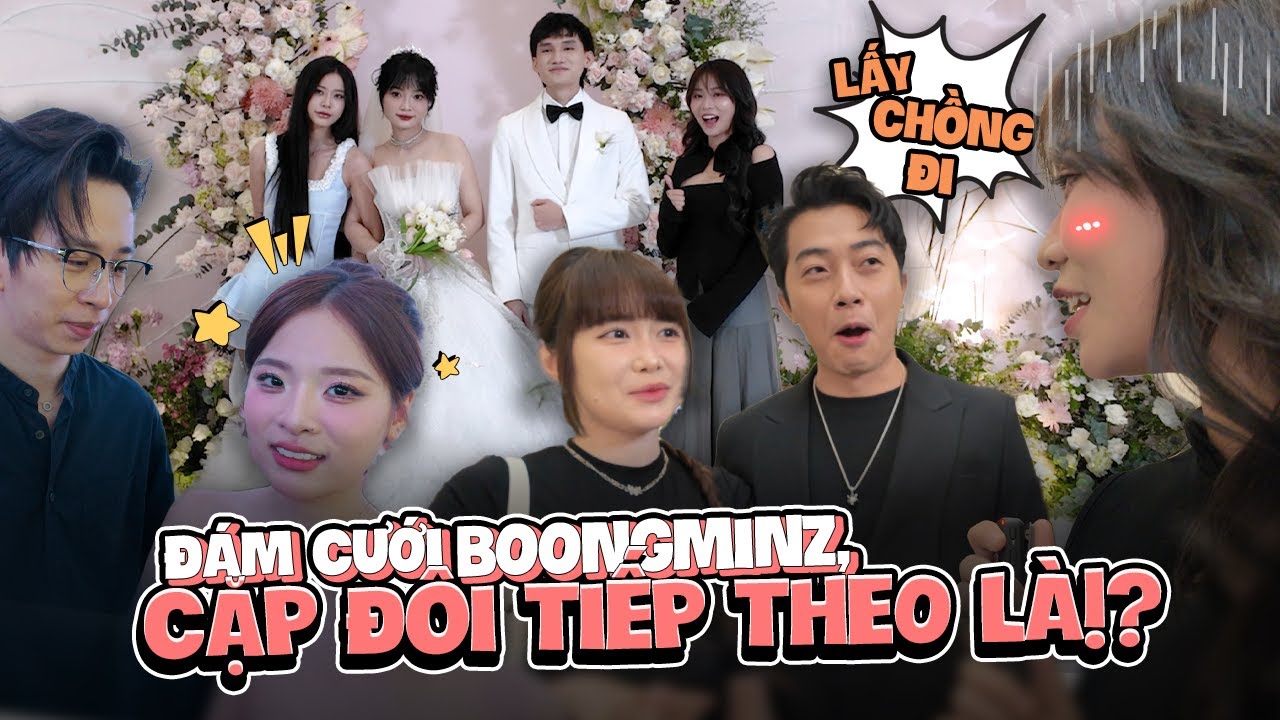 Dàn sao showbiz tụ họp đám cưới Boongminz. Cris Phan hối MisThy lấy chồng, cặp đôi tiếp theo là!?