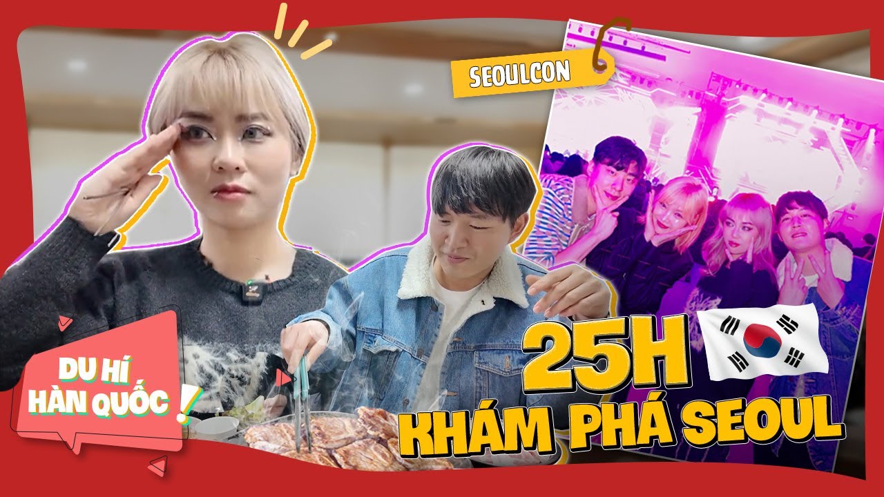 MisThy ăn sập chợ đêm Hàn Quốc cùng Woosi. Quậy đục nước SeoulCon Festival?!